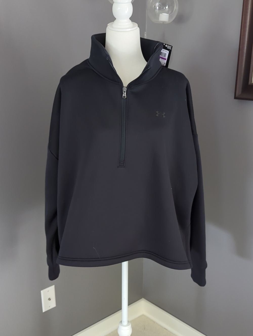 Under Armour Black Half-Zip Performance Pullover